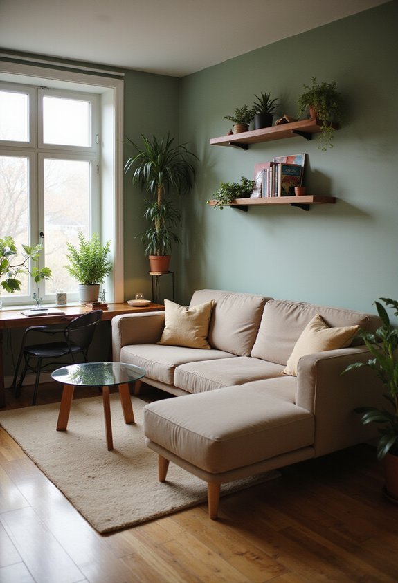 cozy compact camouflaged cat approved workspace