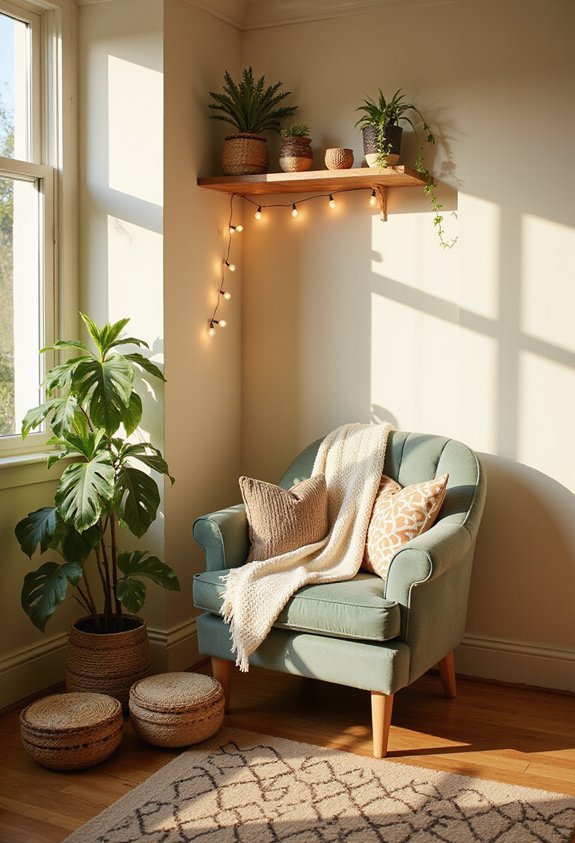 cozy inviting well lit reading nook