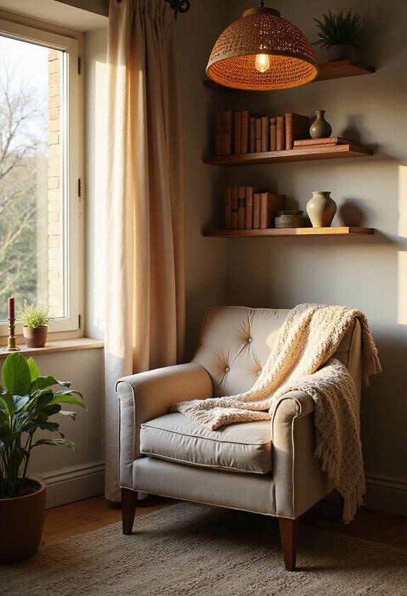 cozy natural wooden escape pod