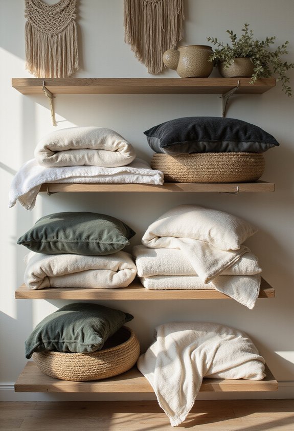 cozy textured botanical resting