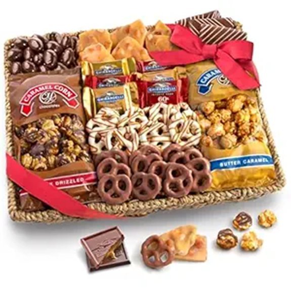 A Gift Inside Chocolate Caramel and Crunch Grand Gift Basket