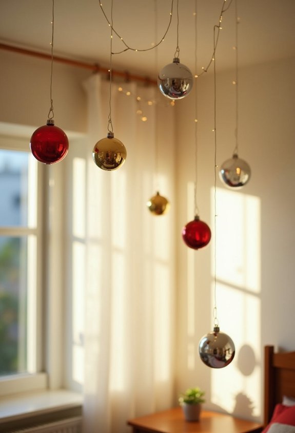 dimensional suspended floating overhead christmas