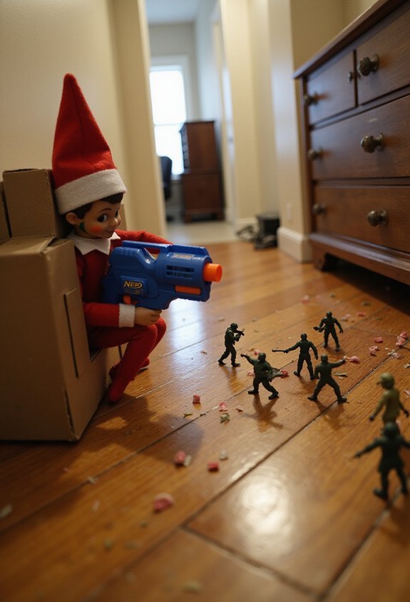 elf s nerf battle scene extravaganza