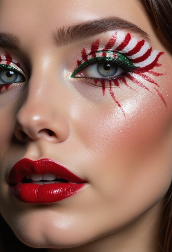 festive candy cane inspired whimsical delectable