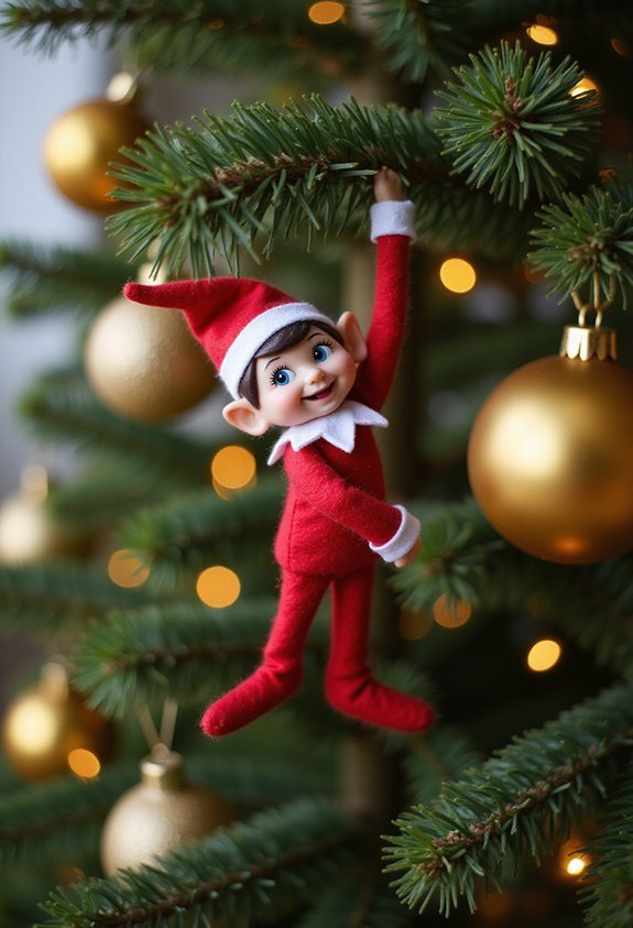 festive elf trapeze christmas surprise