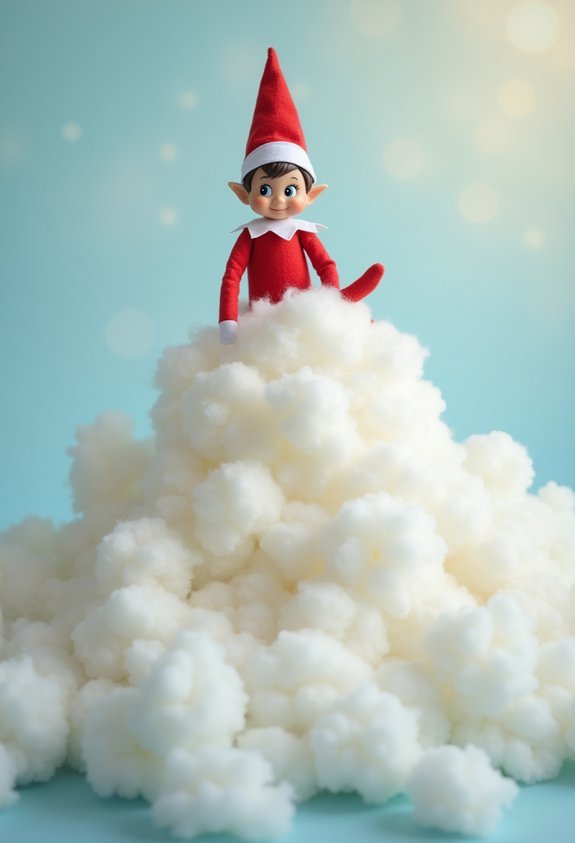 fluffy white mid air sugar rush