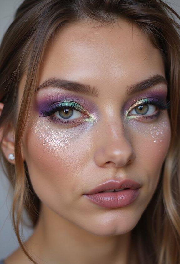 glittering colorful whimsical exuberant