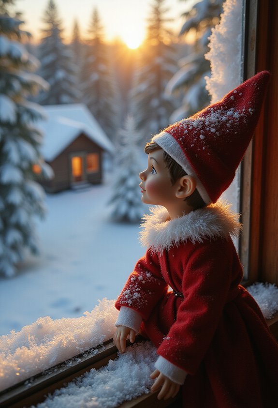 heartfelt farewell crafty wintry scene