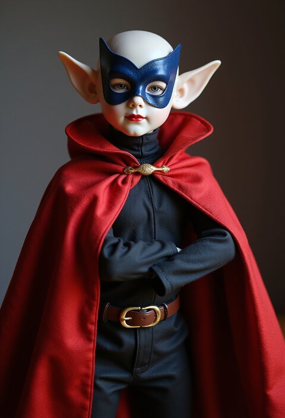 heroic elf dramatic superhero cape