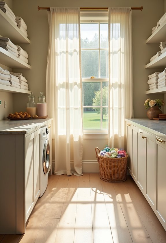 laundry room naturally cheerful brightness