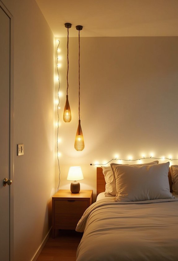 layered dimmed diverse lighting