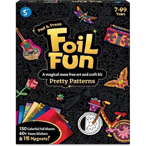 Skillmatics Foil Fun Pretty Patterns DIY Magnets Craft Kit