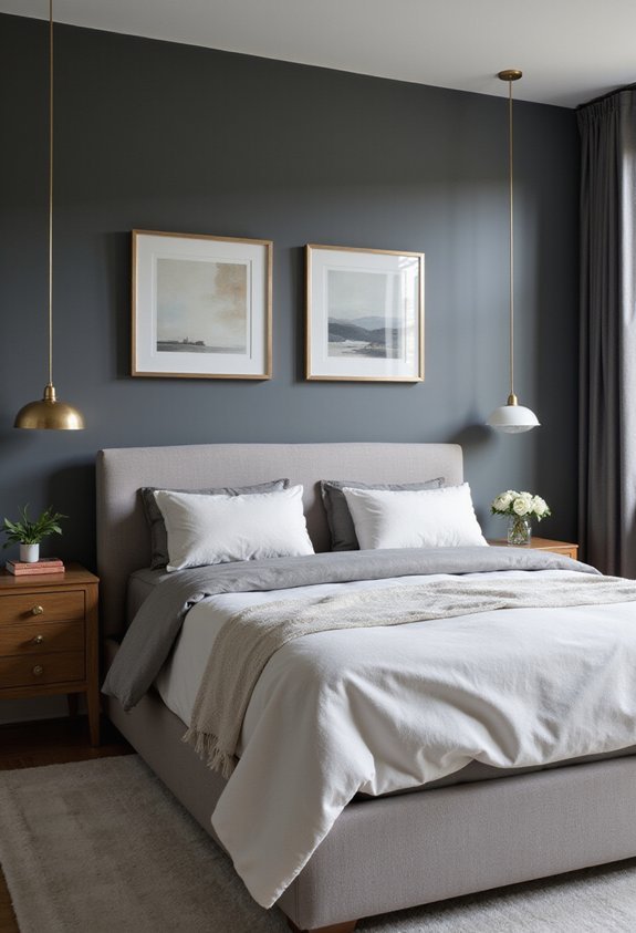 metallic touches neutral grey calming yet glamorous