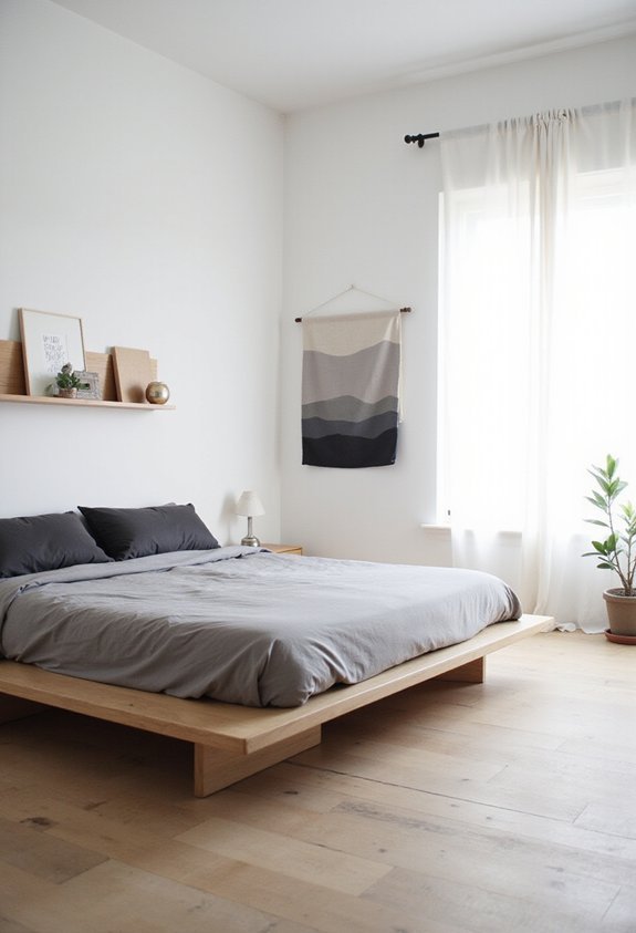 minimalist neutral decluttered peaceful retreat