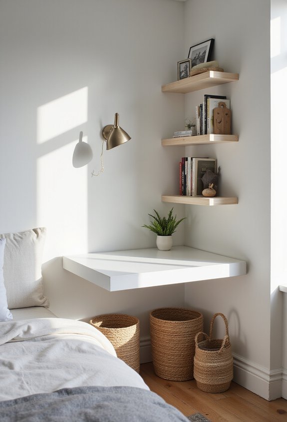 minimalist storage maximizes living space