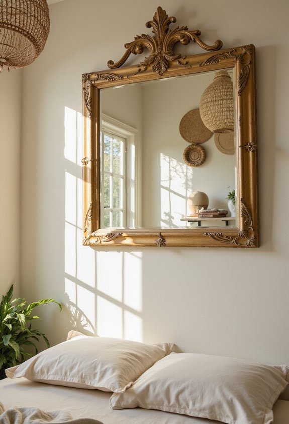 mirrors create spacious bright rooms