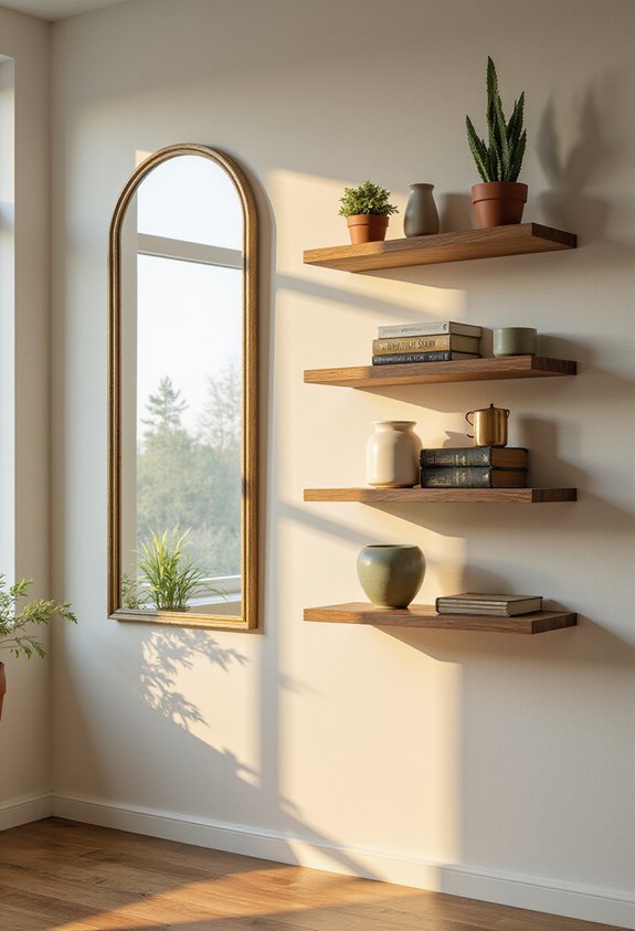 mirrors expand the space effortlessly