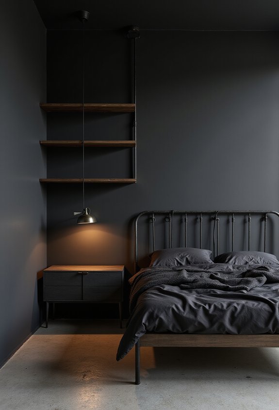 moody edgy industrial black metal