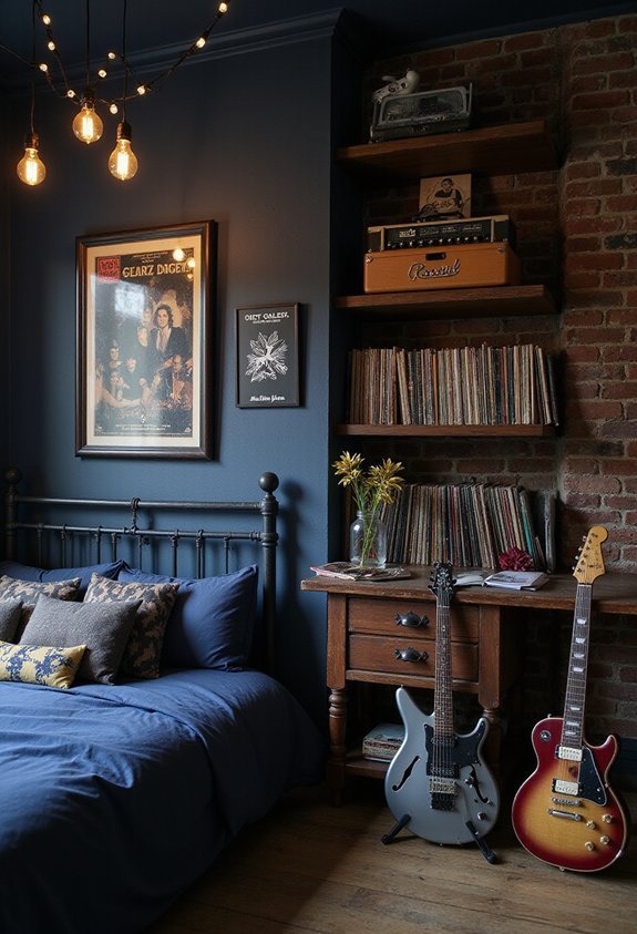 music inspired bedroom decor