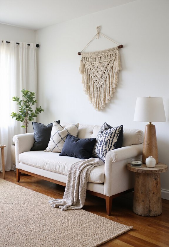 restrained cohesive textural complementary