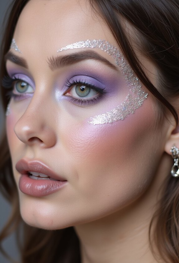 soft dreamy pearl accented elf look