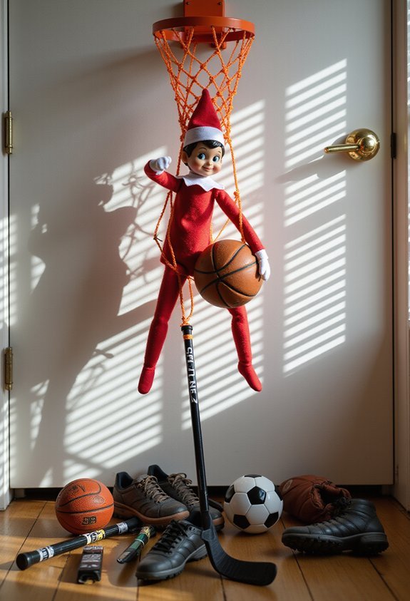 sports equipment mischief chaos