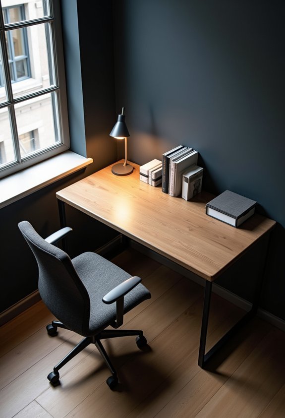 study nook essentials desk chair shelves