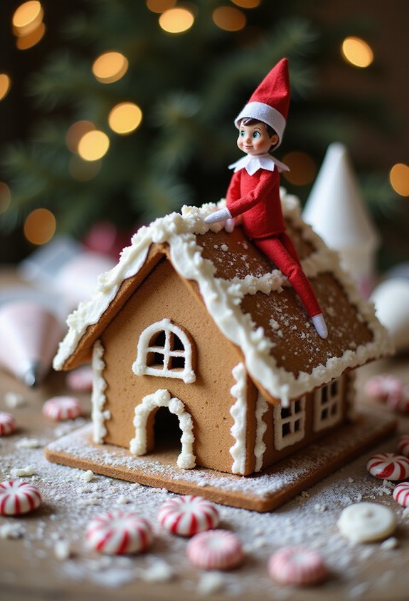 sugar dusted gingerbread construction chaos