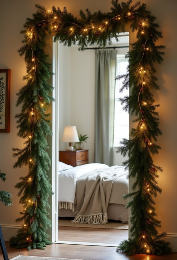 tiny room vertical garland transformation