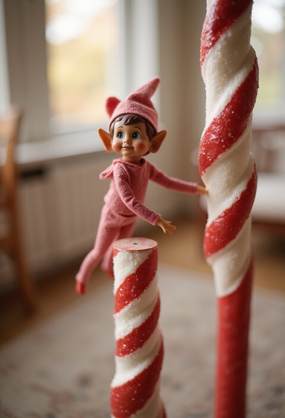 vertical climbing elven athletic display