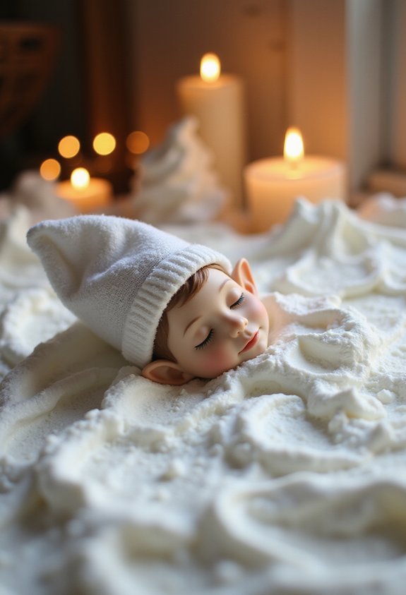 whipped cream elf winter wonderland