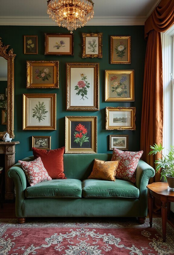 1920s elegant gallery wall