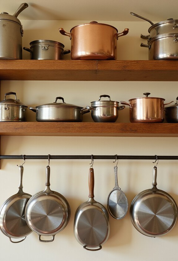 accessible organized visually appealing cookware storage