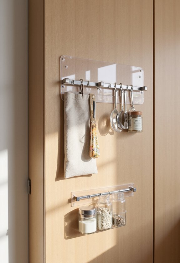 adhesive removable space saving lightweight storage