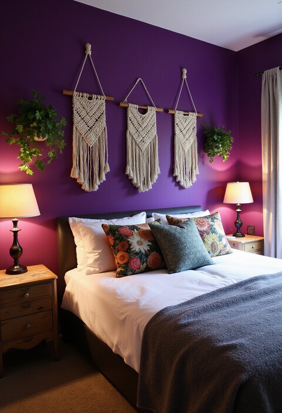 anchor bedroom personality through bold headboard