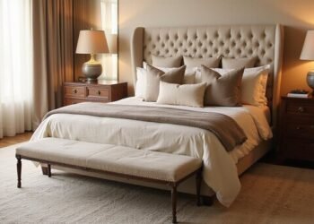 anchor the sleep zone with rugs