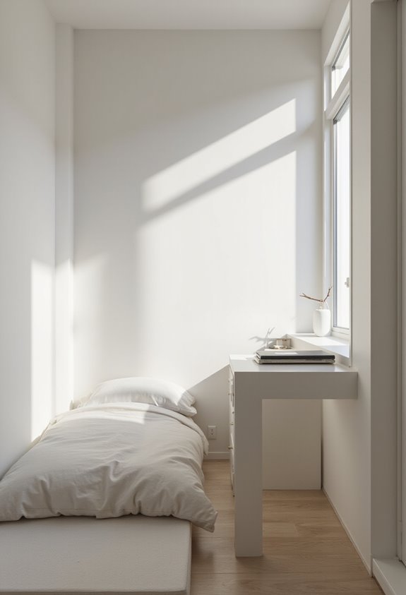 angle furniture for spacious impression