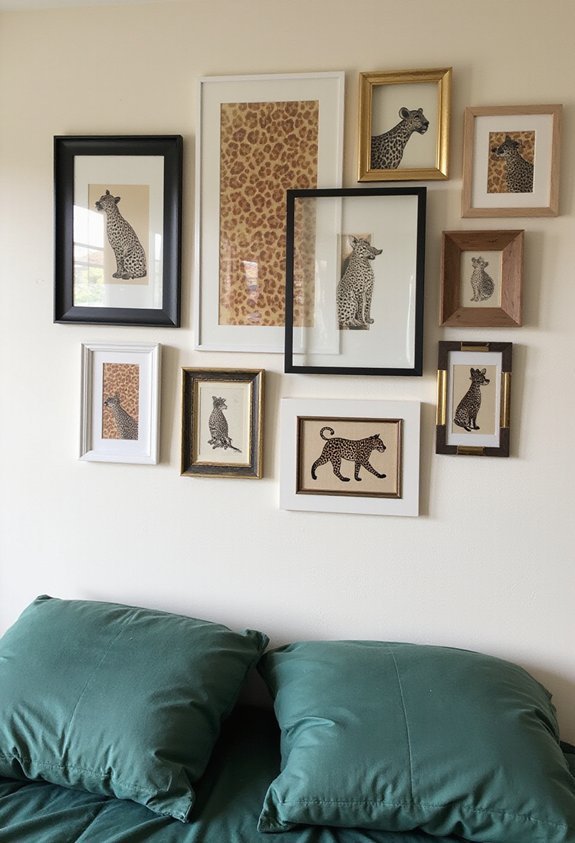 artfully curated leopard print gallery