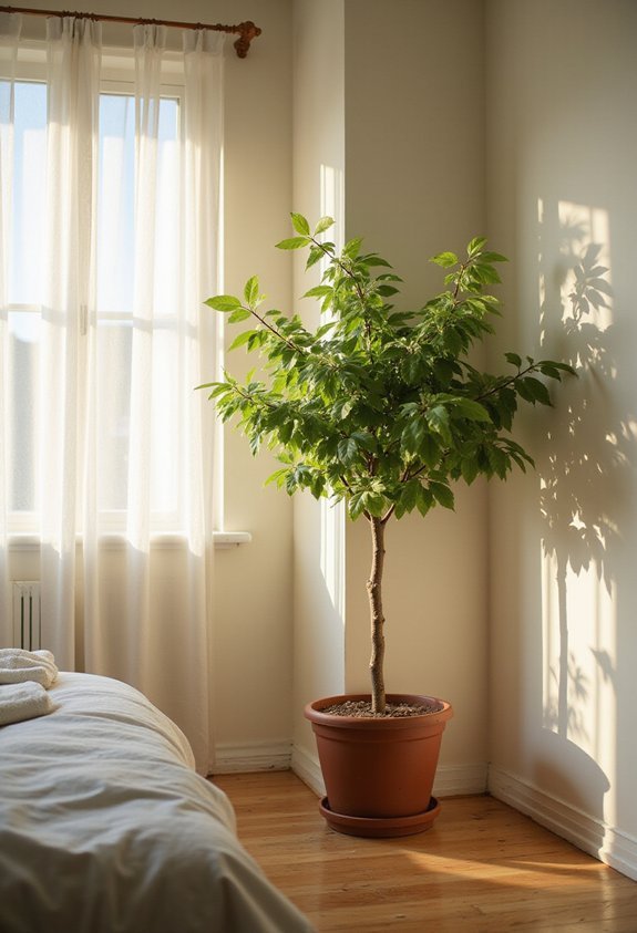 assess light pick indoor tree