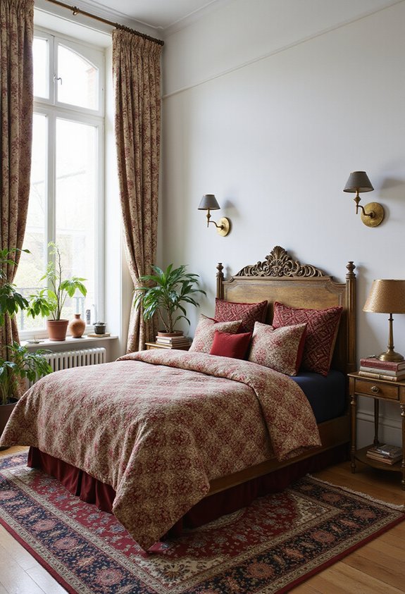 balanced maximalist bedroom design