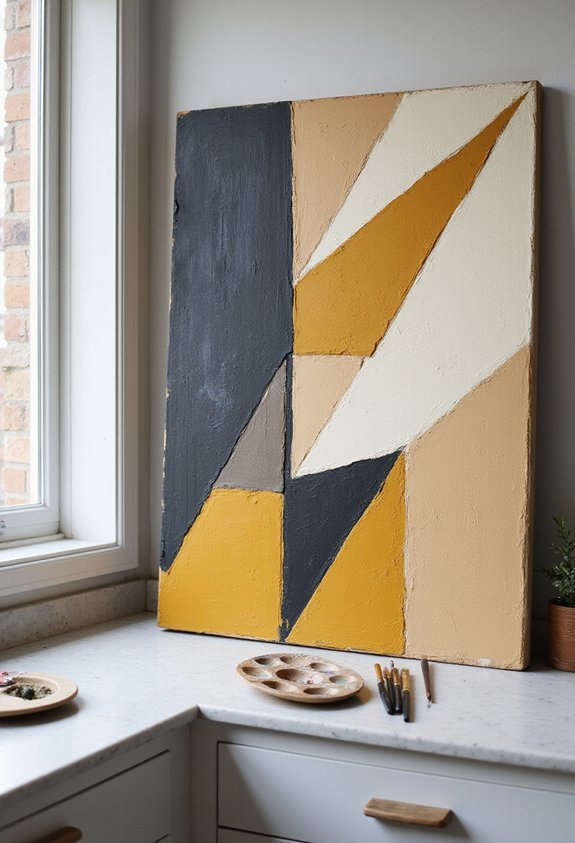 bold vibrant geometric abstracts