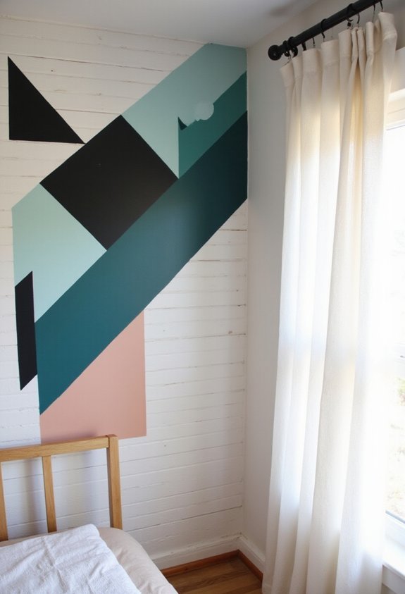 budget friendly geometric wall art