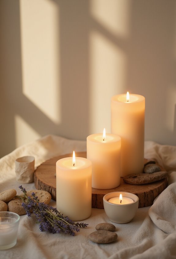 calming meditation candles for wellness