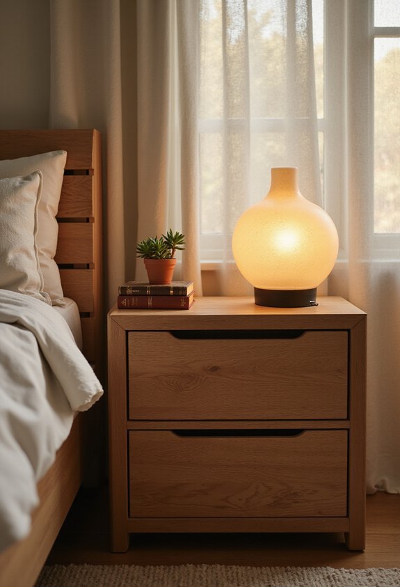 clutter concealing storage optimizing bedside style