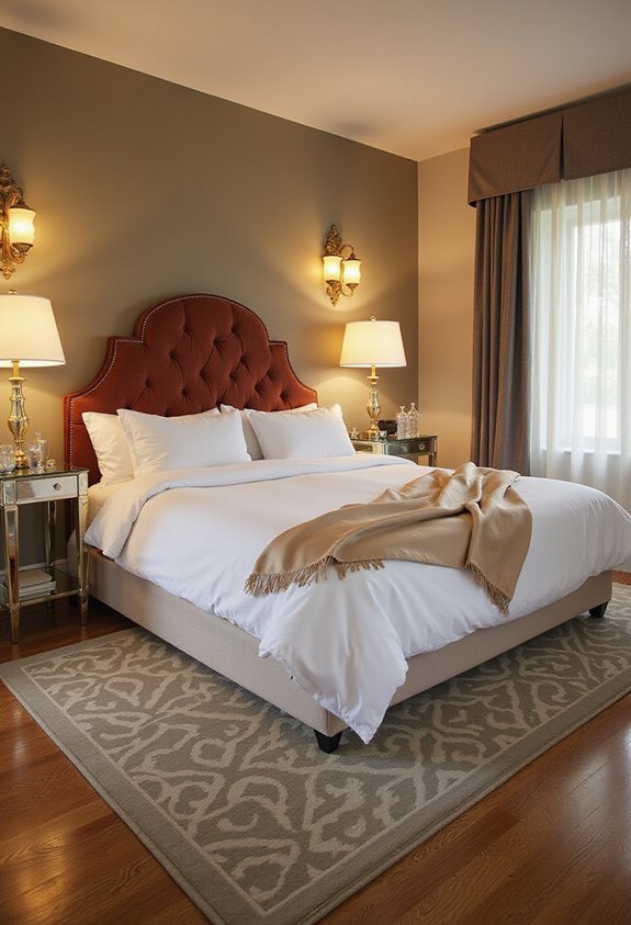 cohesive bedroom decor arrangement