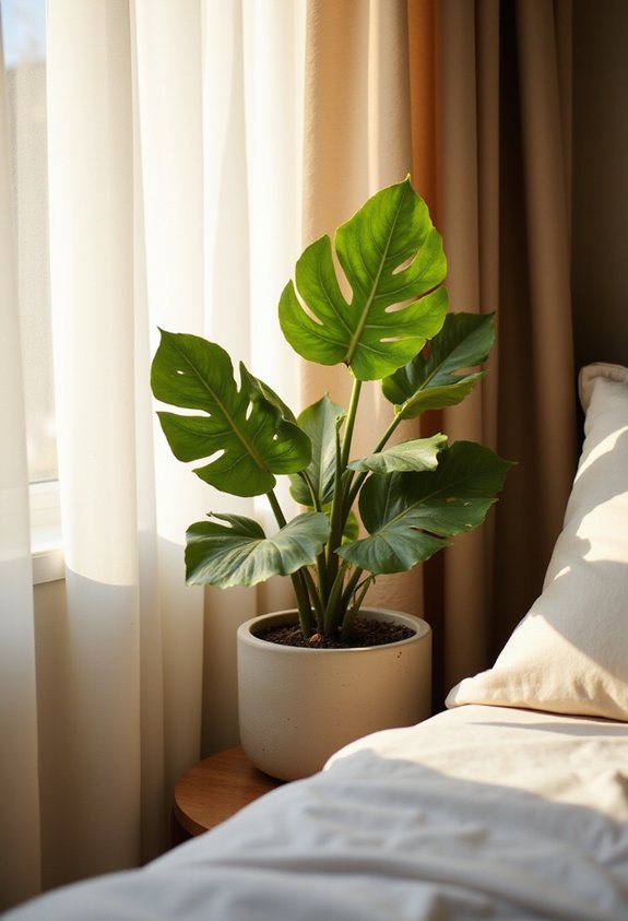 compact fiddle leaf statement plant