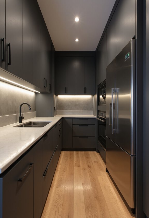 compact kitchens sleek modern finishes