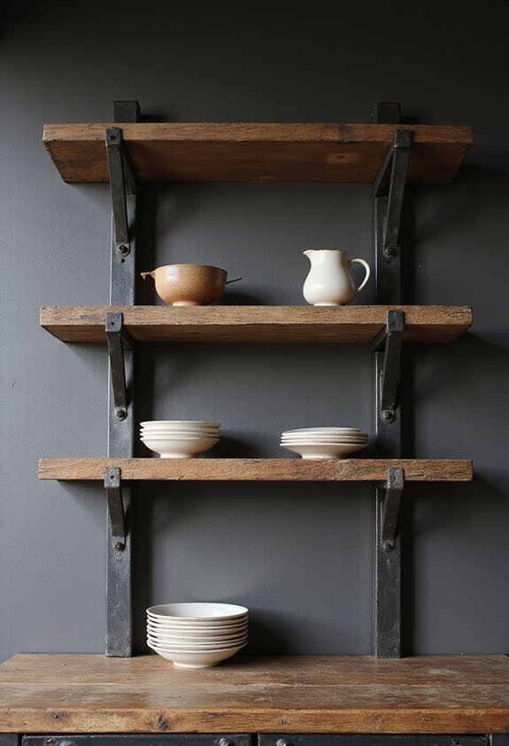 contemporary durable industrial shelving