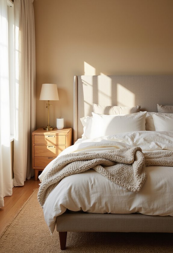 cozy calm sophisticated relaxing bedroom color schemes