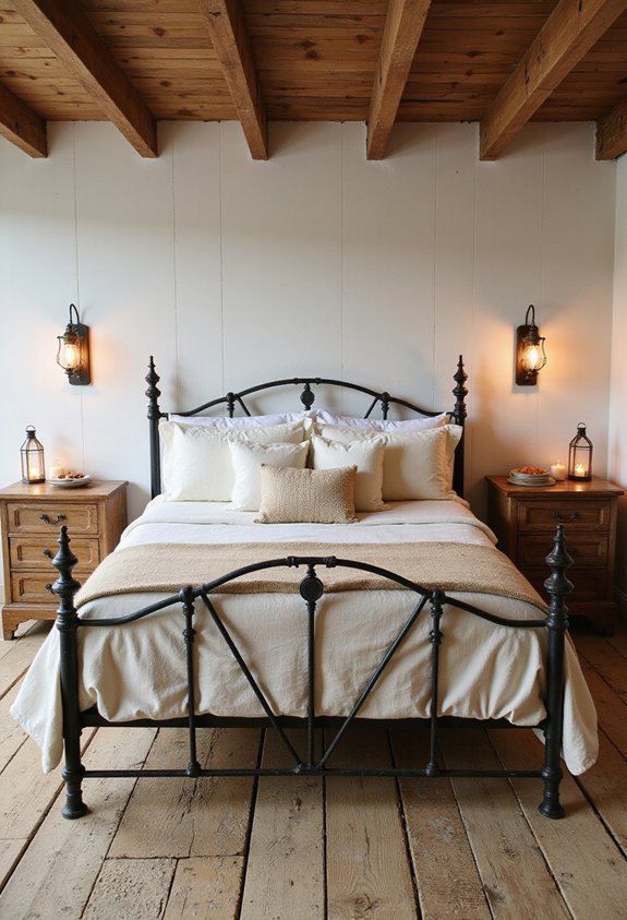 cozy farmhouse ambiance through glass candles